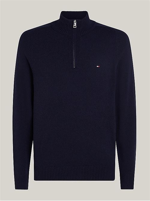 lambswool zip mock TOMMY HILFIGER | MW0MW36536DW5